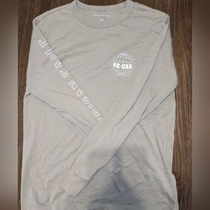 Men's American Eagle Long Sleeve Tan Shirt